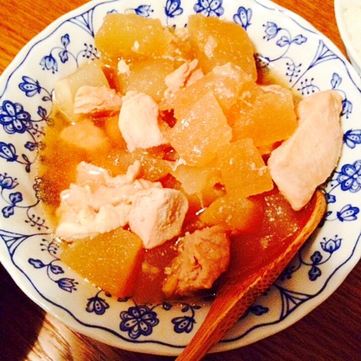 材料コレだけ！冬瓜と鶏胸肉の煮物